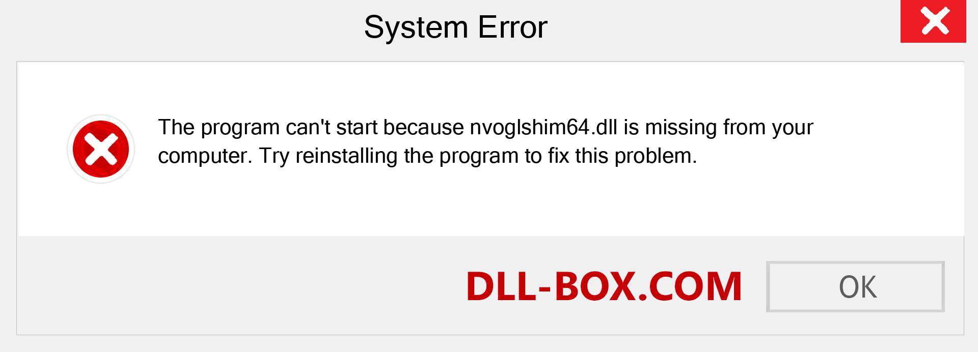  nvoglshim64.dll file is missing?. Download for Windows 7, 8, 10 - Fix  nvoglshim64 dll Missing Error on Windows, photos, images